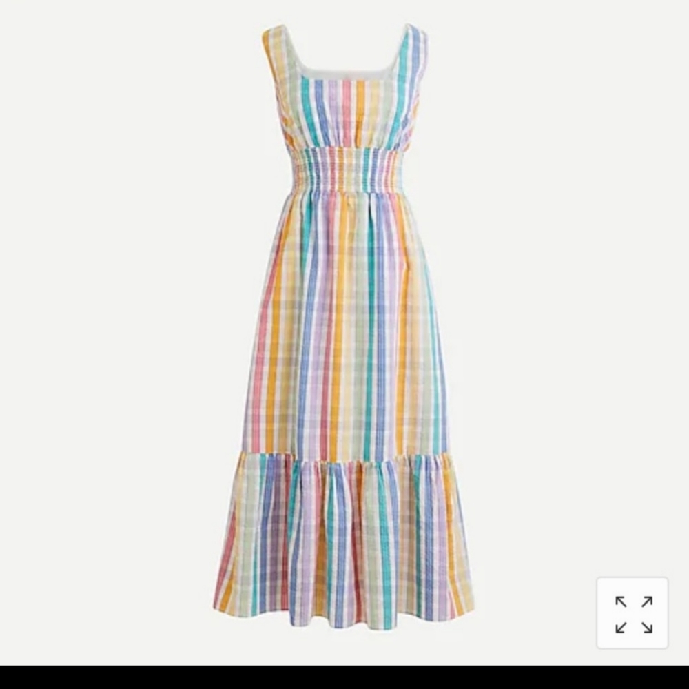 J. Crew Multicolor Striped Midi Dress - Picture 2 of 2